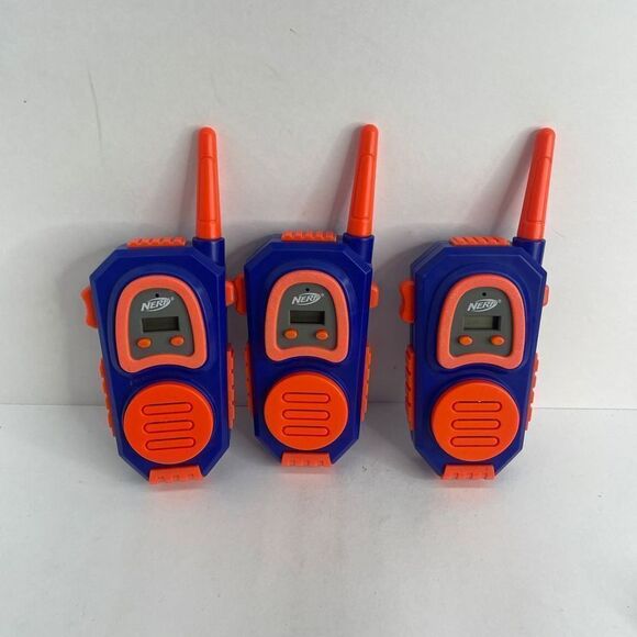 NERF WALKIE‎ TALKIES FRS TACTICAL 1000 FT Range Lot Of 3 - Picture 1 of 2